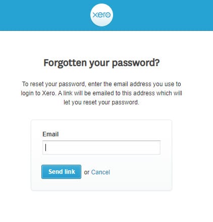 Login 2 xero password