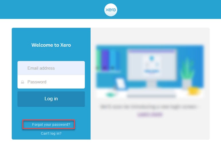 Login 1 xero password