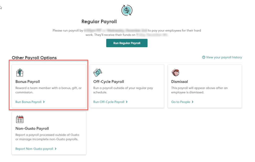 Gusto 1 Year-End Bonuses