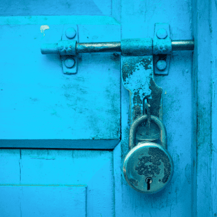 blue door closing books